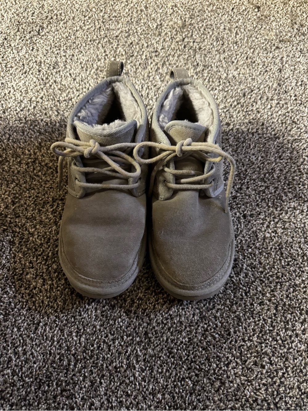 UGG woman Lace-Up Ankle Boots in Taupe Gray